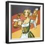 German Barmaid-Harry Briggs-Framed Giclee Print