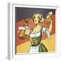German Barmaid-Harry Briggs-Framed Giclee Print