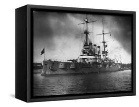 German Battleship Sms Hannover-null-Framed Stretched Canvas