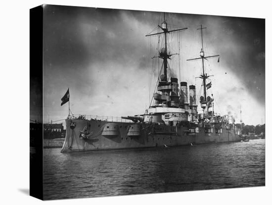 German Battleship Sms Hannover-null-Stretched Canvas