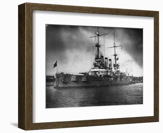 German Battleship Sms Hannover-null-Framed Photographic Print