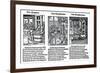 German Book Manufacture in the 16th Century-Jost Amman-Framed Giclee Print