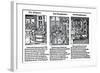 German Book Manufacture in the 16th Century-Jost Amman-Framed Giclee Print