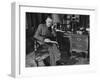 German-Born Us Writer Thomas Mann Sitting at His Desk-Carl Mydans-Framed Photographic Print