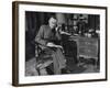 German-Born Us Writer Thomas Mann Sitting at His Desk-Carl Mydans-Framed Photographic Print