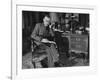 German-Born Us Writer Thomas Mann Sitting at His Desk-Carl Mydans-Framed Photographic Print