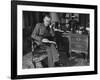 German-Born Us Writer Thomas Mann Sitting at His Desk-Carl Mydans-Framed Photographic Print