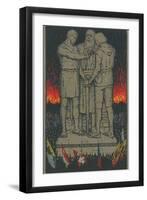 German Brotherhoood Statue-null-Framed Art Print