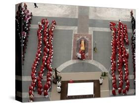 German Cardinal Joseph Ratzinger Conducts a Funeral Mass-null-Stretched Canvas