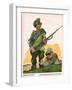 German Caricature of Russian Soldiers, WW1-W. Trier-Framed Art Print