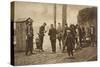 German Carters Showing their Papers before Being Permitted to Enter the British Rhine Zone-German photographer-Stretched Canvas