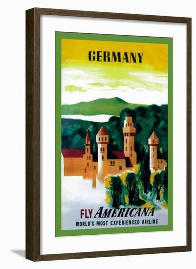 German Castle-null-Framed Art Print