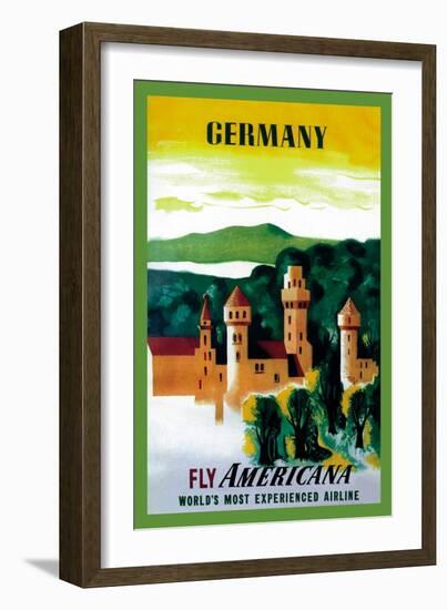 German Castle-null-Framed Art Print