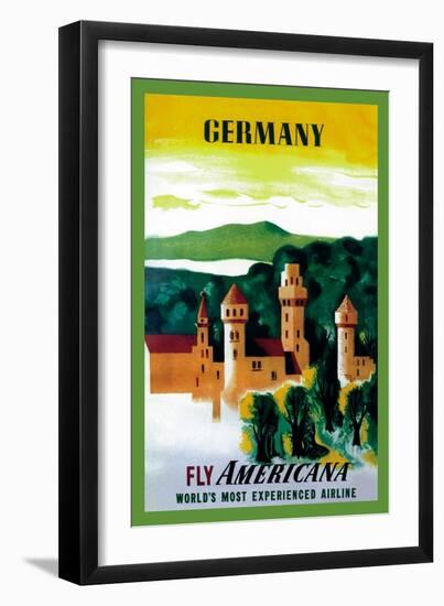 German Castle-null-Framed Art Print