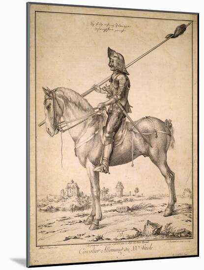 German Cavalryman of the 15th Century, 1785-Albrecht Dürer-Mounted Giclee Print