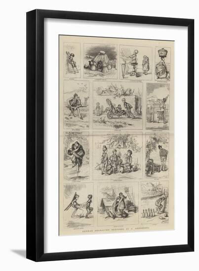 German Character Sketches-null-Framed Giclee Print