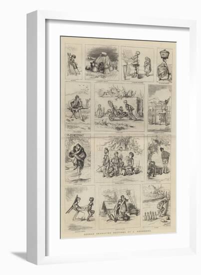 German Character Sketches-null-Framed Giclee Print