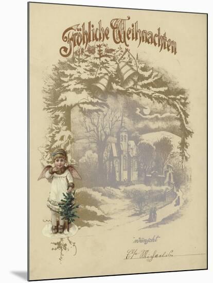 German Christmas Card-null-Mounted Giclee Print