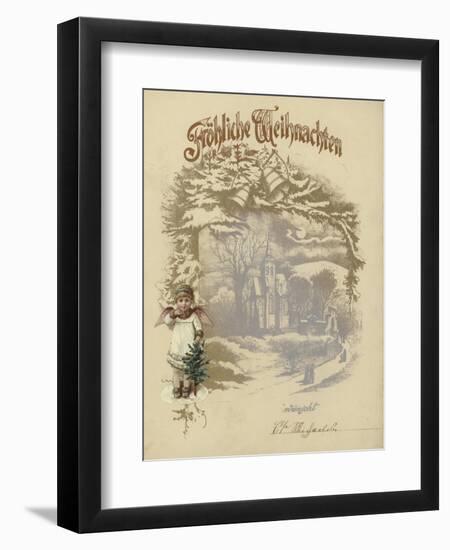 German Christmas Card-null-Framed Premium Giclee Print