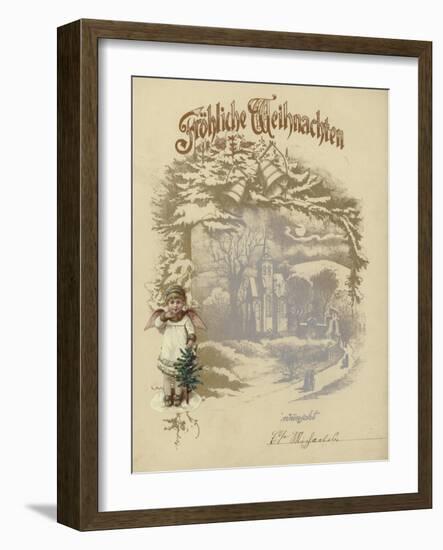 German Christmas Card-null-Framed Giclee Print