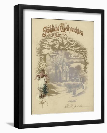 German Christmas Card-null-Framed Giclee Print