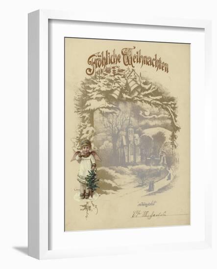 German Christmas Card-null-Framed Giclee Print