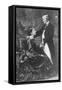 German Composer and Poet Richard Wagner, 1813-1883, with Second Wife Cosima-null-Framed Stretched Canvas