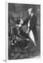 German Composer and Poet Richard Wagner, 1813-1883, with Second Wife Cosima-null-Framed Photographic Print