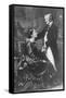 German Composer and Poet Richard Wagner, 1813-1883, with Second Wife Cosima-null-Framed Stretched Canvas