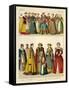 German Costume 1550-1600-Albert Kretschmer-Framed Stretched Canvas