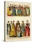 German Costume 1550-1600-Albert Kretschmer-Stretched Canvas