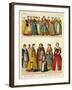 German Costume 1550-1600-Albert Kretschmer-Framed Giclee Print