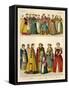 German Costume 1550-1600-Albert Kretschmer-Framed Stretched Canvas