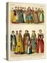 German Costume 1550-1600-Albert Kretschmer-Stretched Canvas