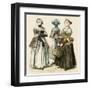 German Costume 1790-null-Framed Art Print