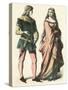 German Costume Late C14-null-Stretched Canvas