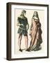 German Costume Late C14-null-Framed Art Print