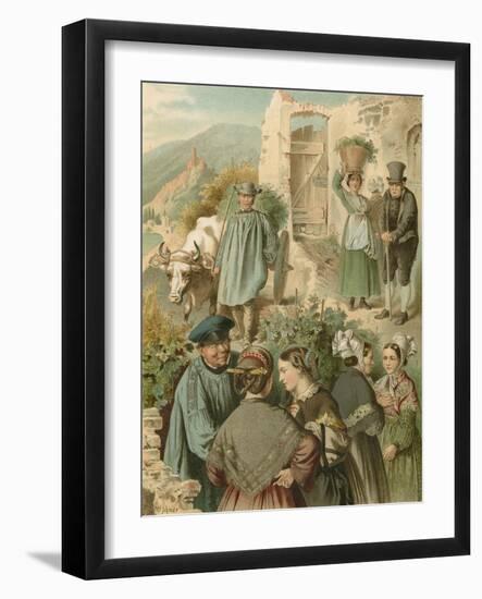 German Costume, Preussen an Der Mosel-Albert Kretschmer-Framed Giclee Print