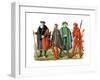 German Costumes, 15th-16th Century-Edward May-Framed Giclee Print