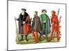 German Costumes, 15th-16th Century-Edward May-Mounted Giclee Print