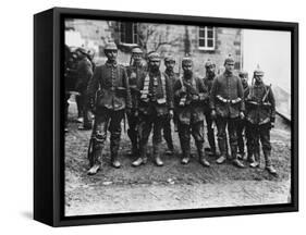 German Crack Soldiers on the Western Front During World War I-Robert Hunt-Framed Stretched Canvas