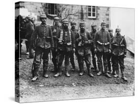 German Crack Soldiers on the Western Front During World War I-Robert Hunt-Stretched Canvas