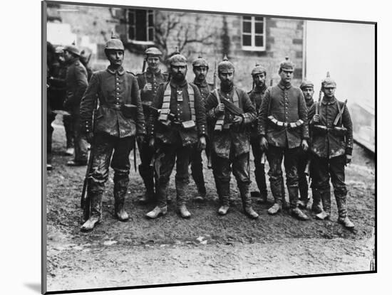 German Crack Soldiers on the Western Front During World War I-Robert Hunt-Mounted Photographic Print