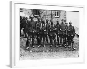 German Crack Soldiers on the Western Front During World War I-Robert Hunt-Framed Photographic Print