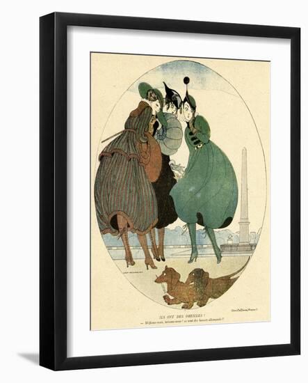 German Dachshunds 1916-Gerda Wegener-Framed Photographic Print