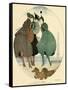 German Dachshunds 1916-Gerda Wegener-Framed Stretched Canvas