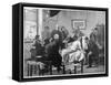 German Doctors Observe a Demonstration of Hypnotism at Munchen-B. Falkenberg-Framed Stretched Canvas