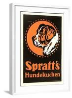 German Dog Food Ad-null-Framed Art Print