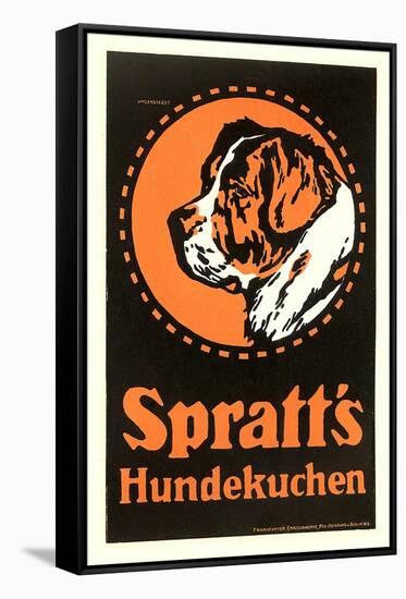 German Dog Food Ad-null-Framed Stretched Canvas