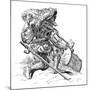 German Drummer-null-Mounted Art Print